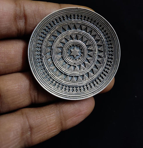silver big ring